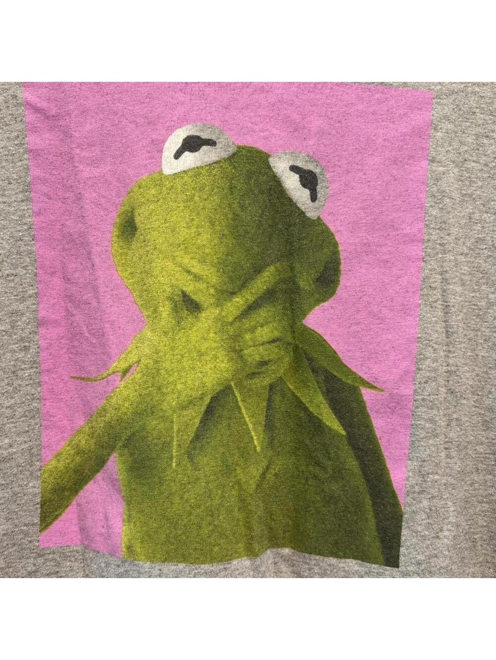 Disney Muppets Kermit the Frog Graphic T Shirt Gray M - Picture 2 of 4